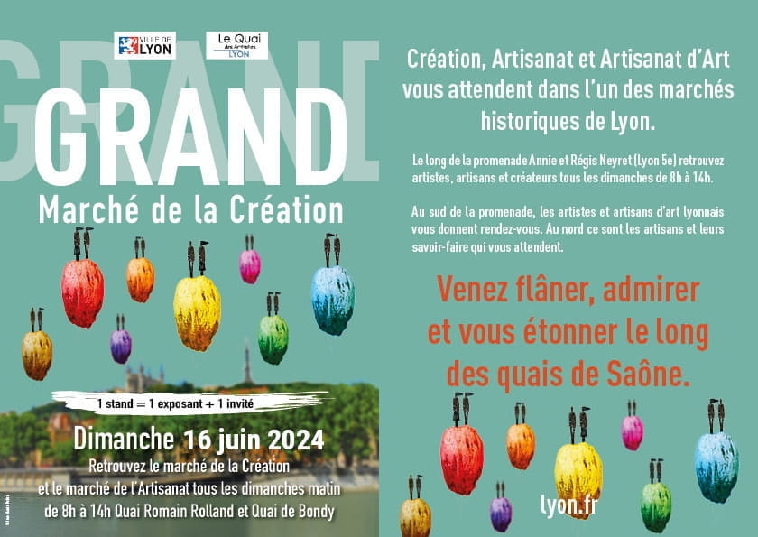 Grand marché ouvert de la création de Lyon 2024